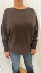 Maglia girocollo cacao Haveone