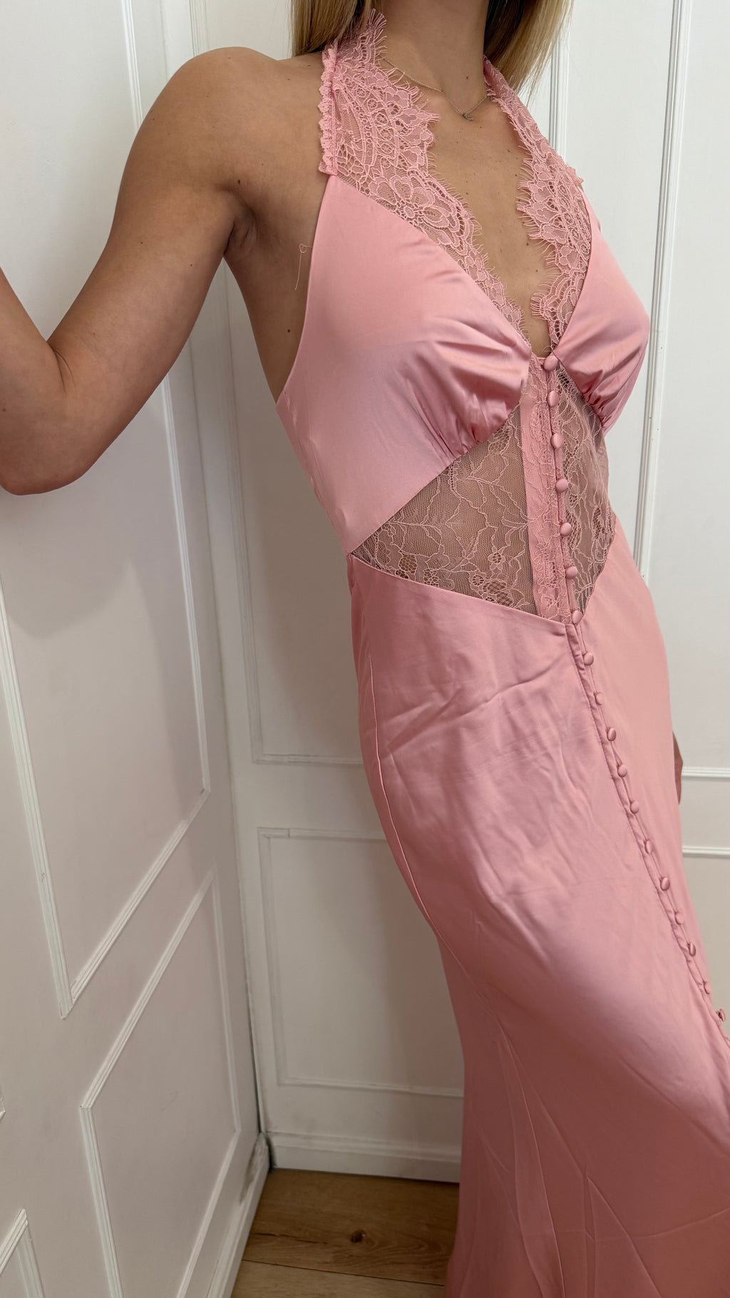 Abito rosa saten true decadence