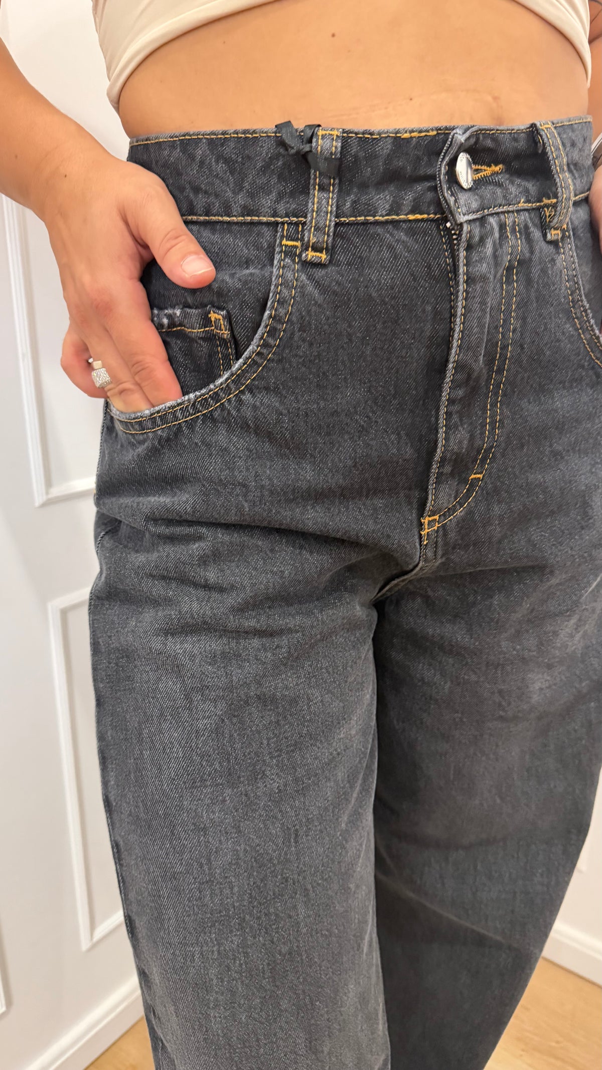 Jeans Poppy denim nero Icon Denim