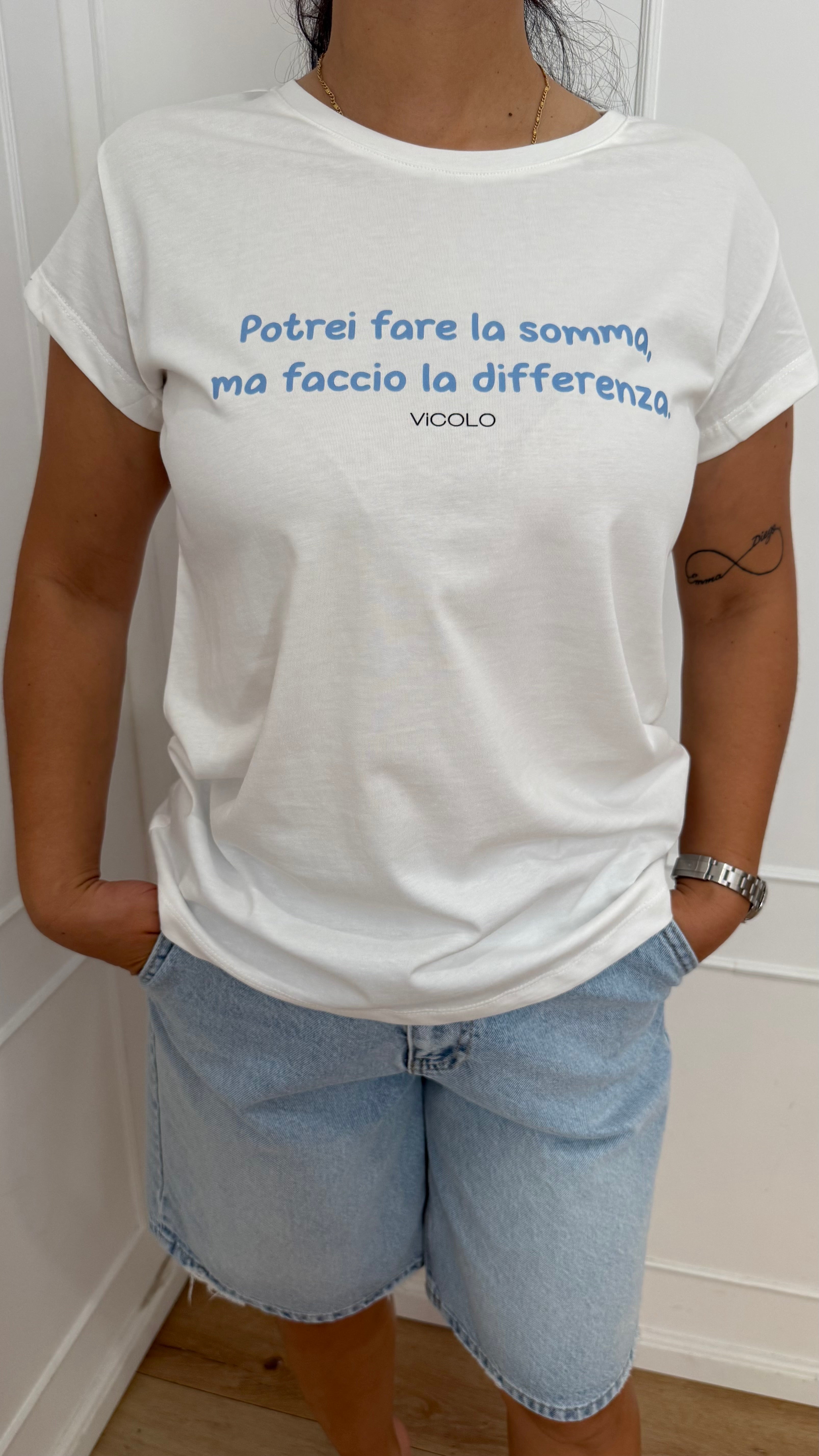T shirt potrei fare la somma ma faccio la differenza vicolo