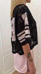 T-SHIRT manica corta in pizzo The labo