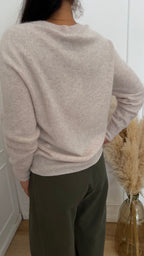Paricollo Beige Lana/Cashmere senza cuciture Griffai