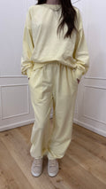 Completo in felpa Susy Mix giallo