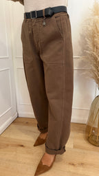 Pantalone ovetto stellina sigaro  susymix