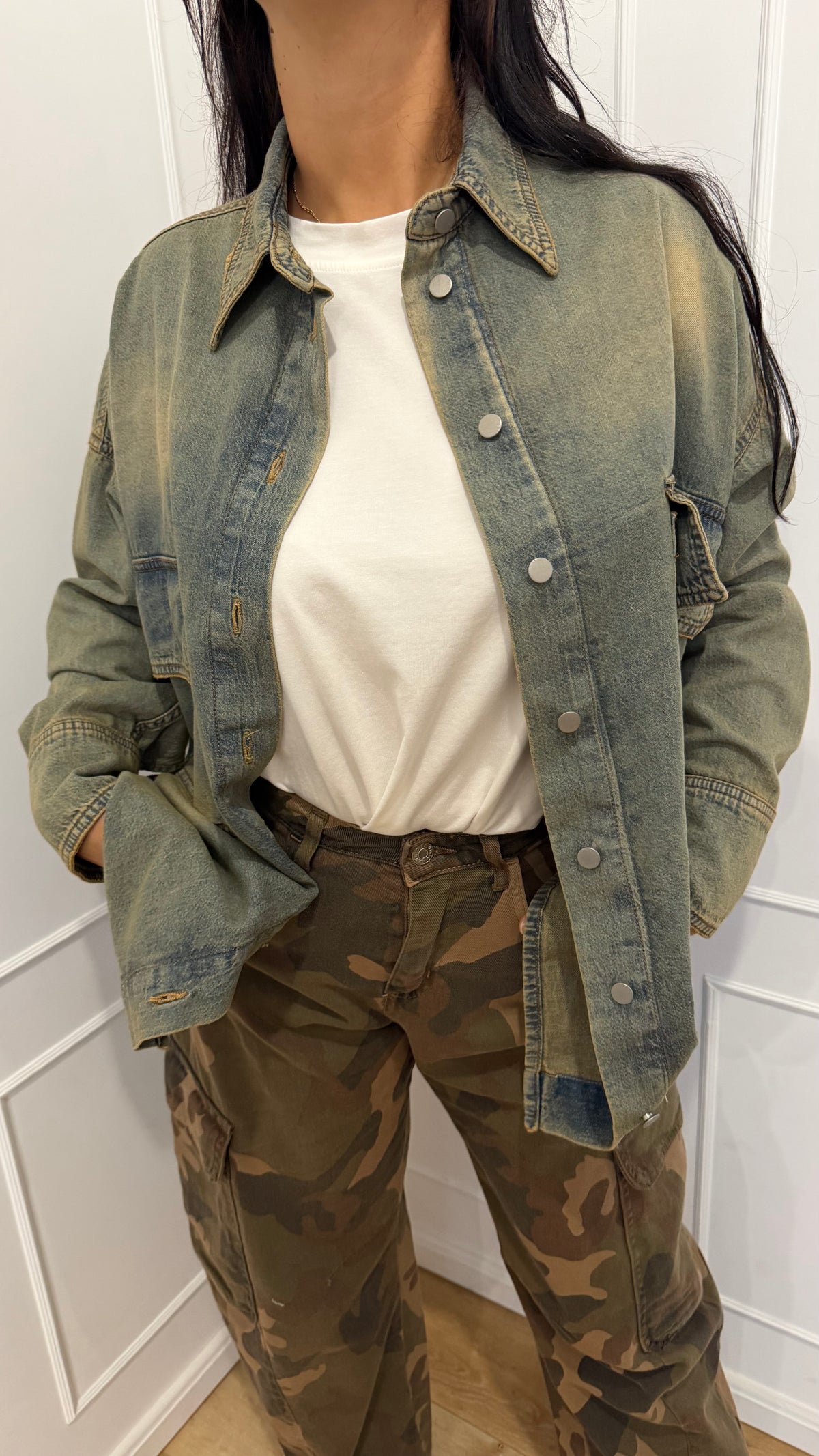 Camicia oversize fondo stondato Haveone