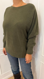 Maglia girocollo verde militare Haveone