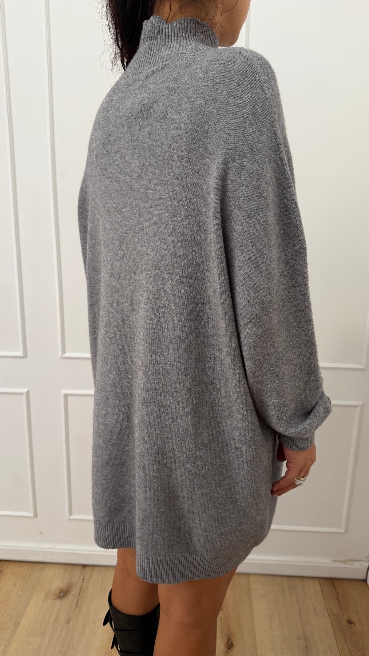 Abito maxi maglia grigio  Haveone