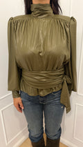 Blusa spalline fusciacca Haveone