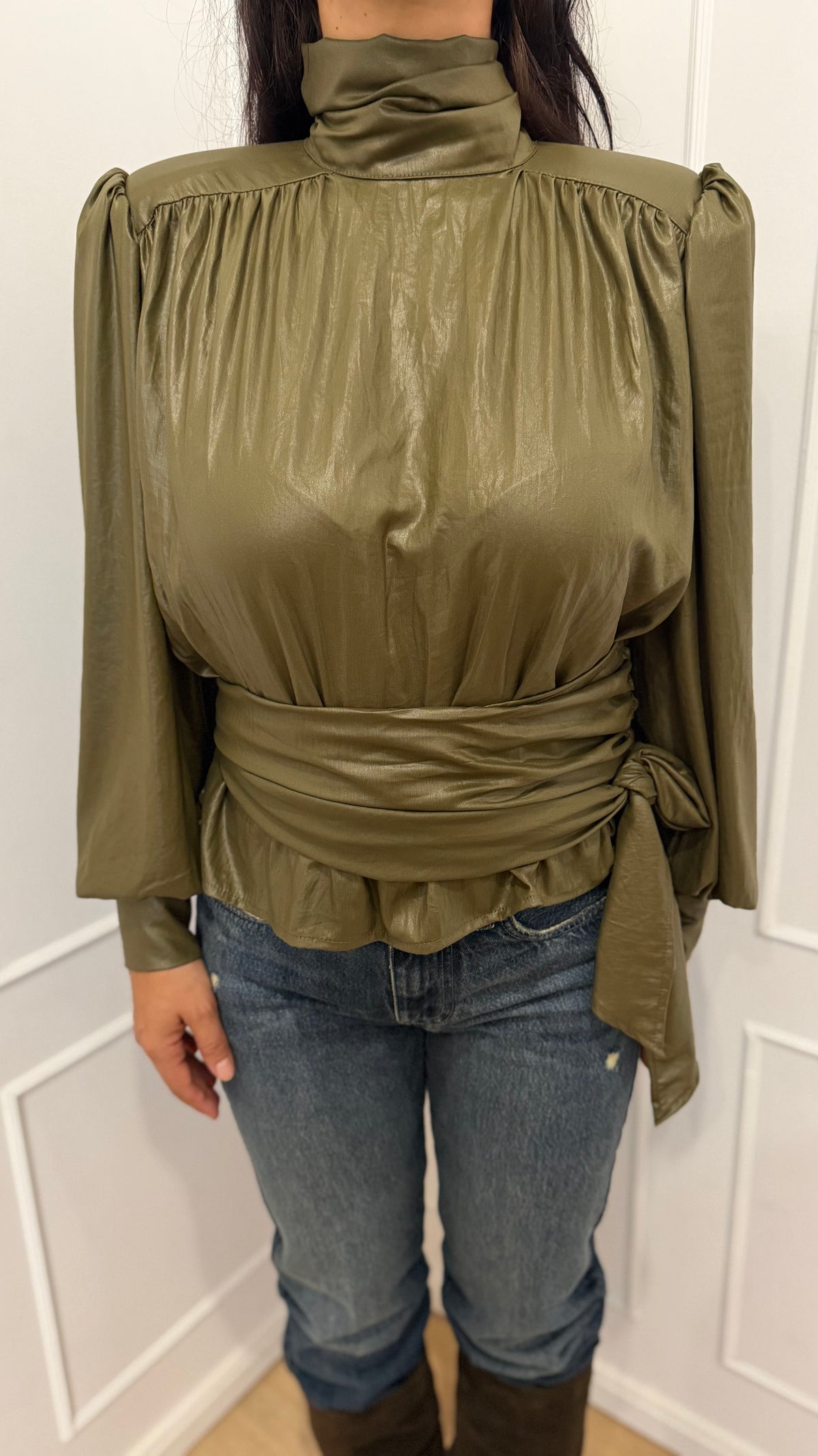 Blusa spalline fusciacca Haveone