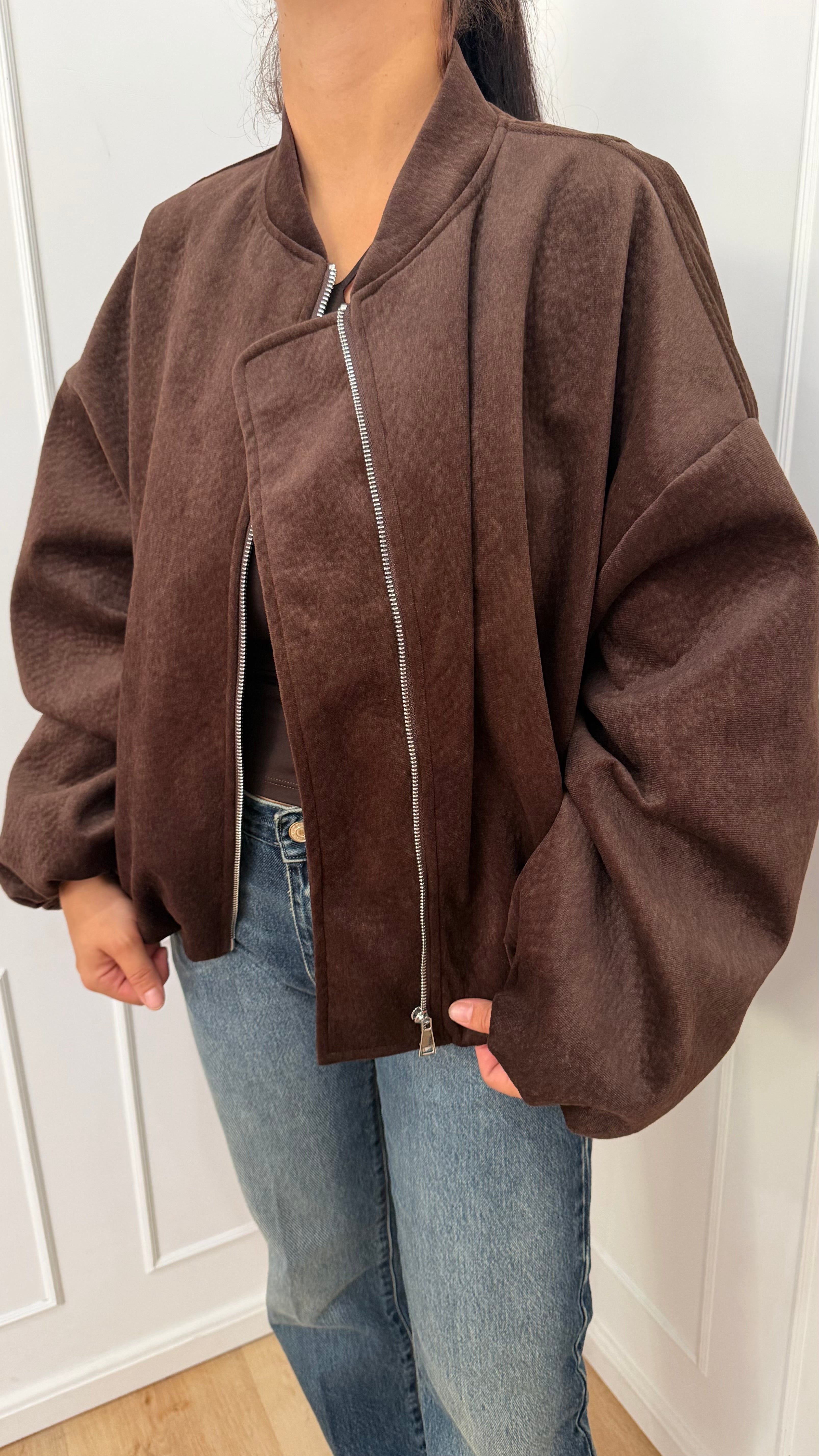 Bomber Moro Velluto Susy Mix