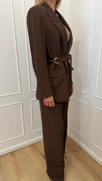 Tailleur con cintura moro kontatto