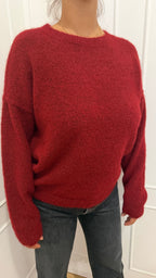 Paricollo Over Rosso alpaca Griffai