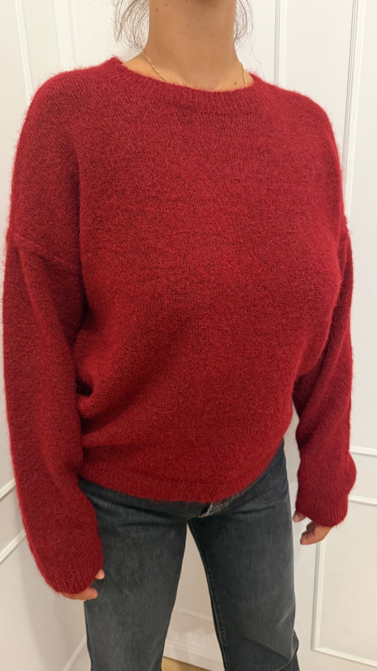 Paricollo Over Rosso alpaca Griffai