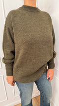 MAGLIA OVER GIROCOLLO E POLSI A SBUFFO VERDE HAVEONE