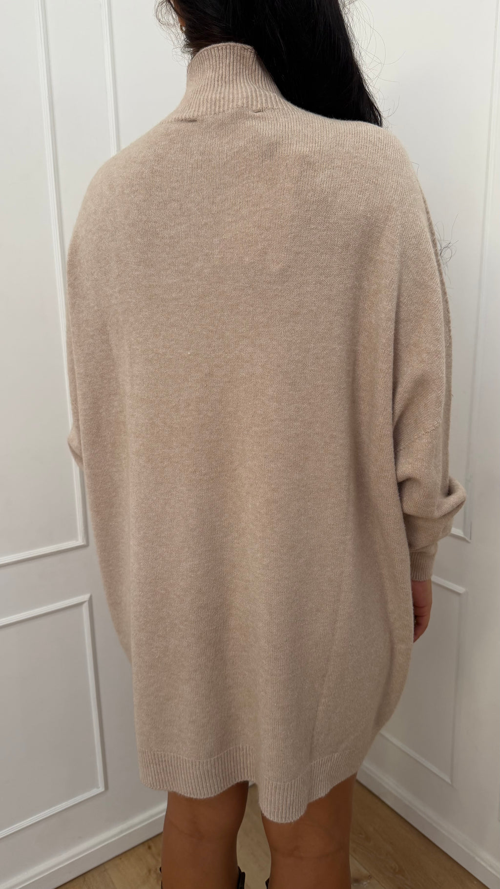 Abito maxi maglia beige Haveone