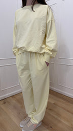 Completo in felpa Susy Mix giallo