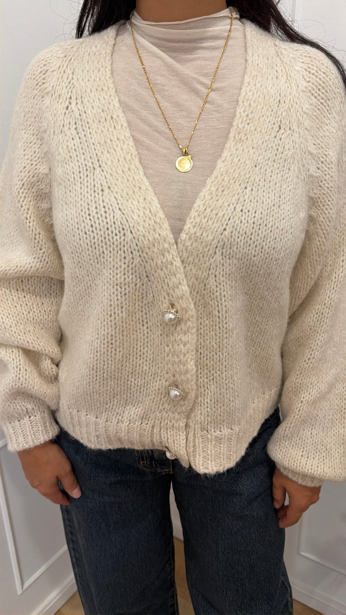 CARDIGAN BOTTONI GIOIELLO CALCE HAVEONE