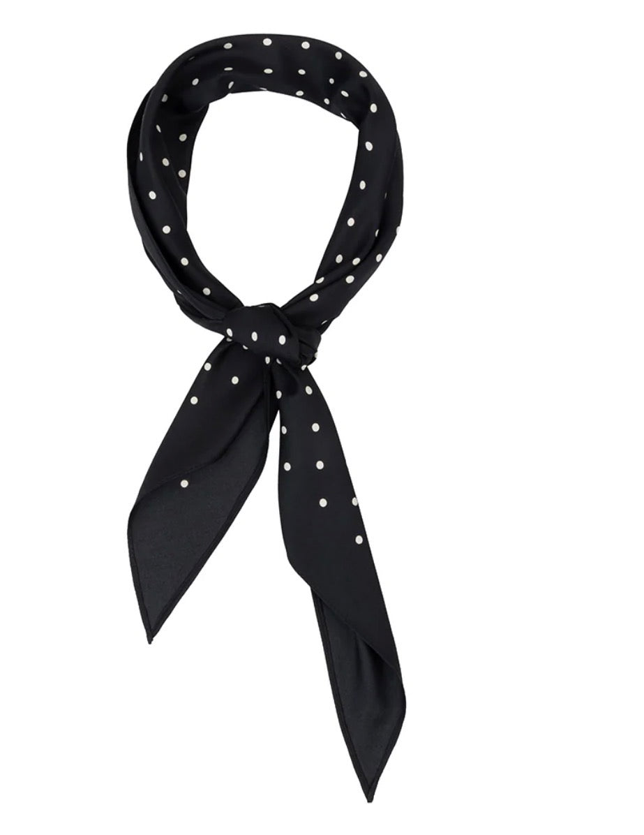 Foulard bandana pois nero club Manhattan