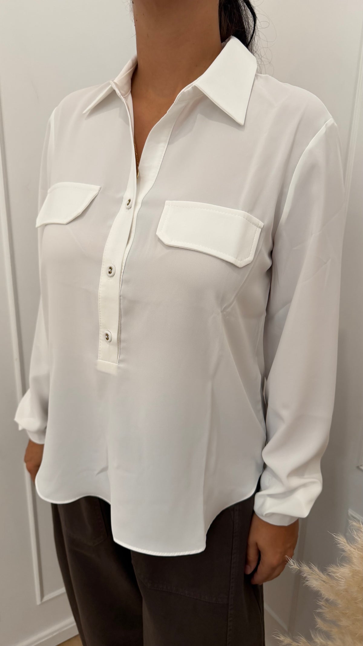 Camicia serafino bianca susymix