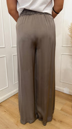 Pantalone effetto raso fango susymix