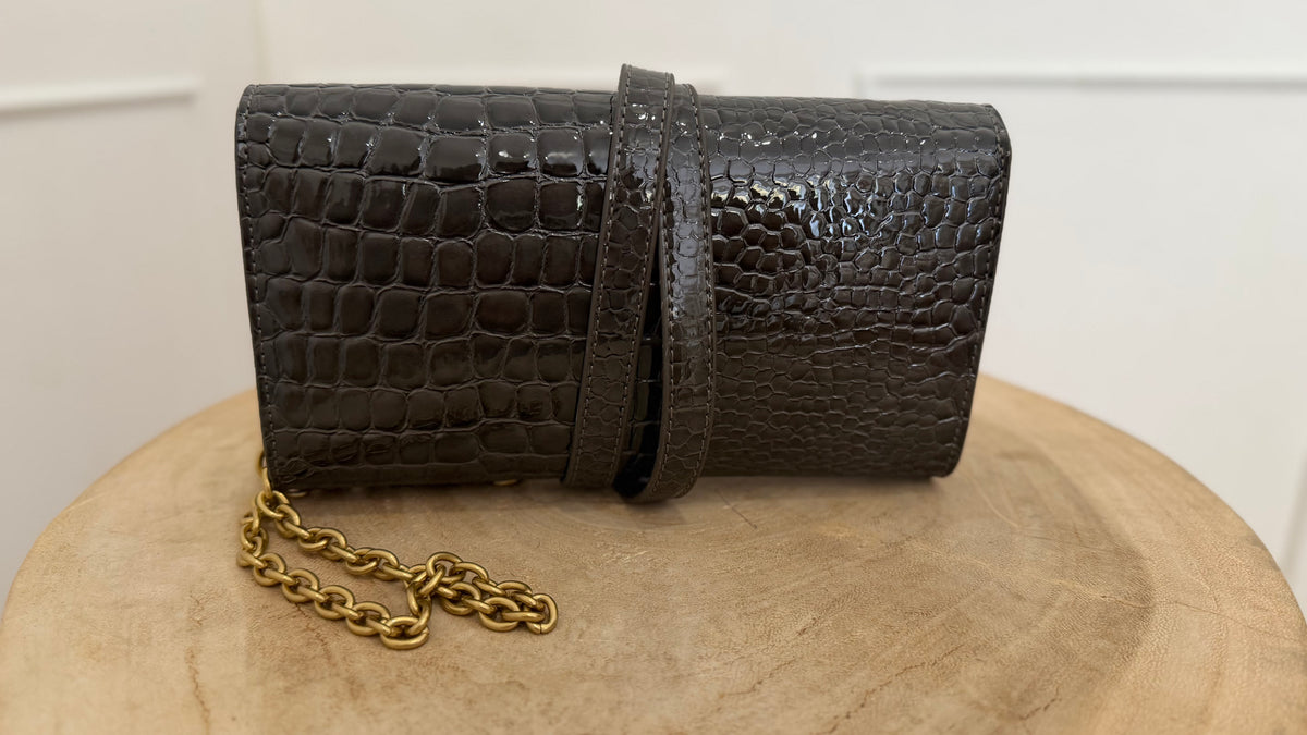 Borsa shibuya belted grigia  vicolo
