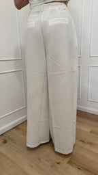 Pantalone pences bianco Glamorous
