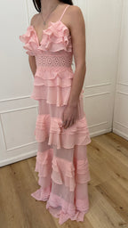 Abito lungo gale pink tru decadence
