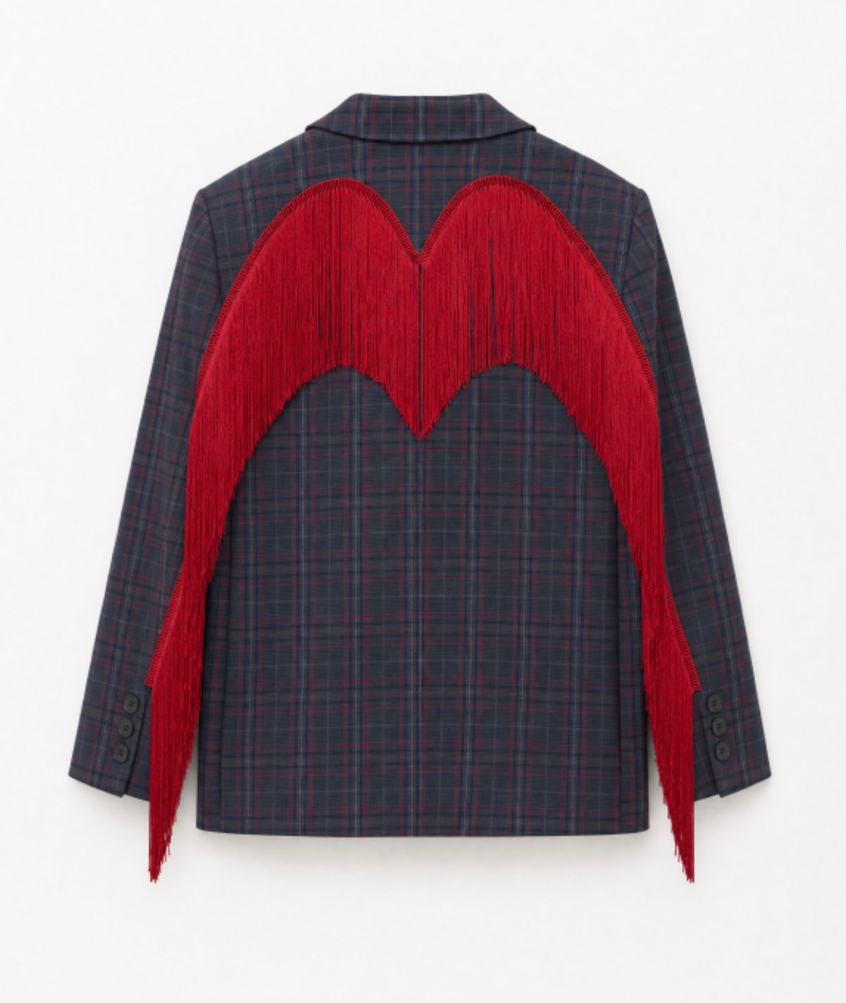 Blazer frange rosse heart