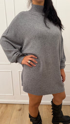 Abito maxi maglia grigio  Haveone