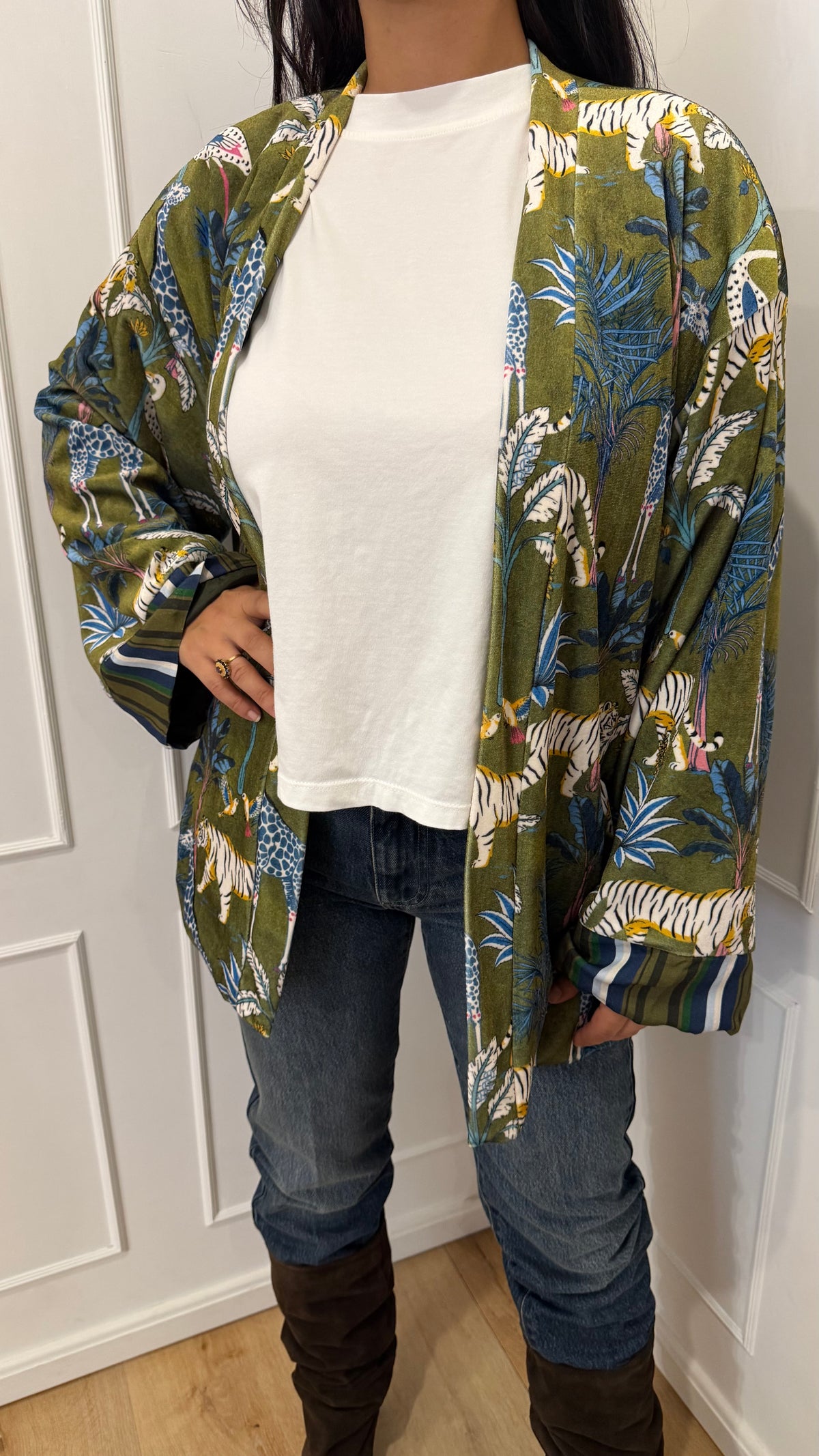 Kimono ciniglia nomad jungle Haveone