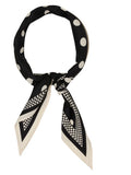 Foulard bandana pois base nera club Manhattan