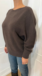 Maglia girocollo cacao Haveone