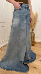 Gonna Cora Icon denim lavaggio smoke blu