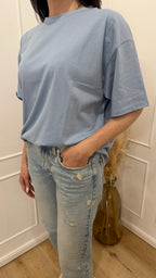 T shirt basica celeste Susy mix