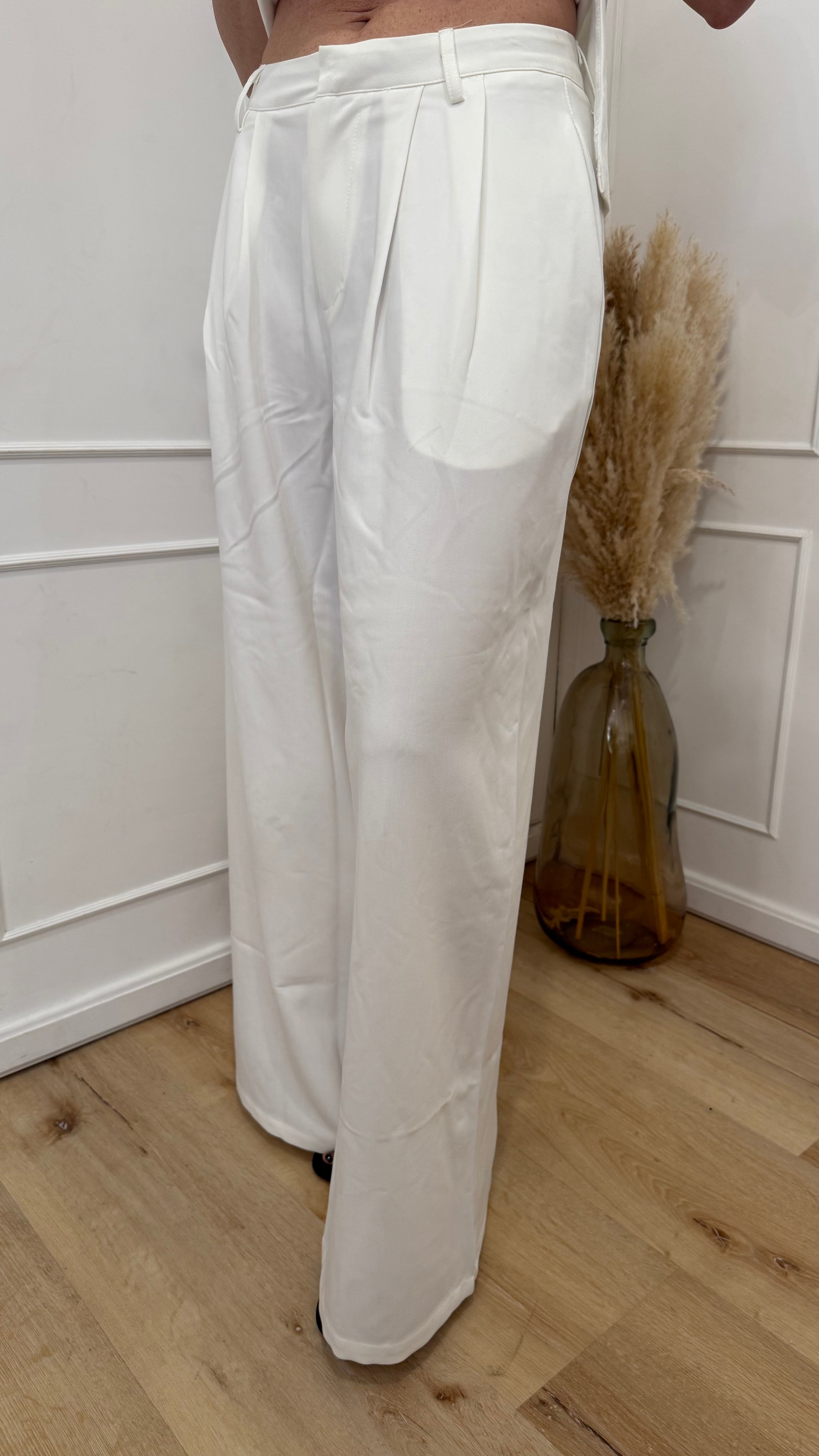 Pantalone pences bianco Glamorous