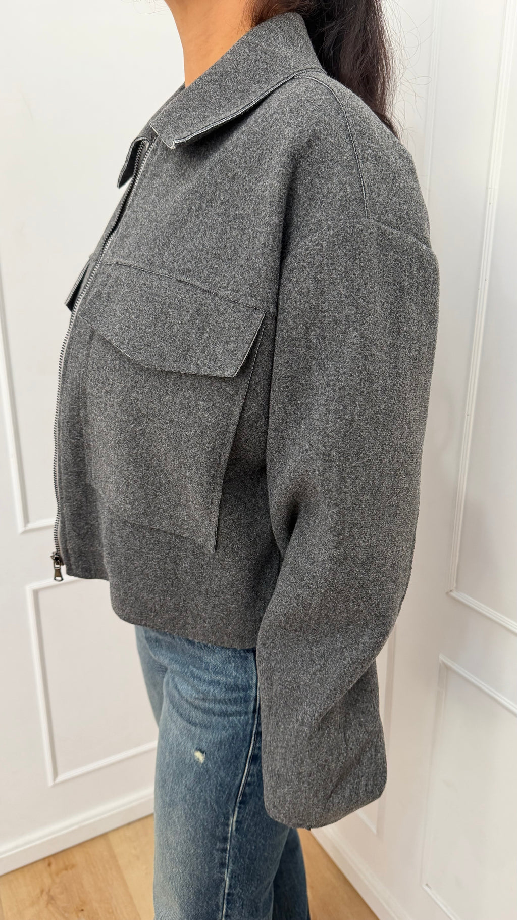 Giubbotto grigio c/tasche Susy MIX
