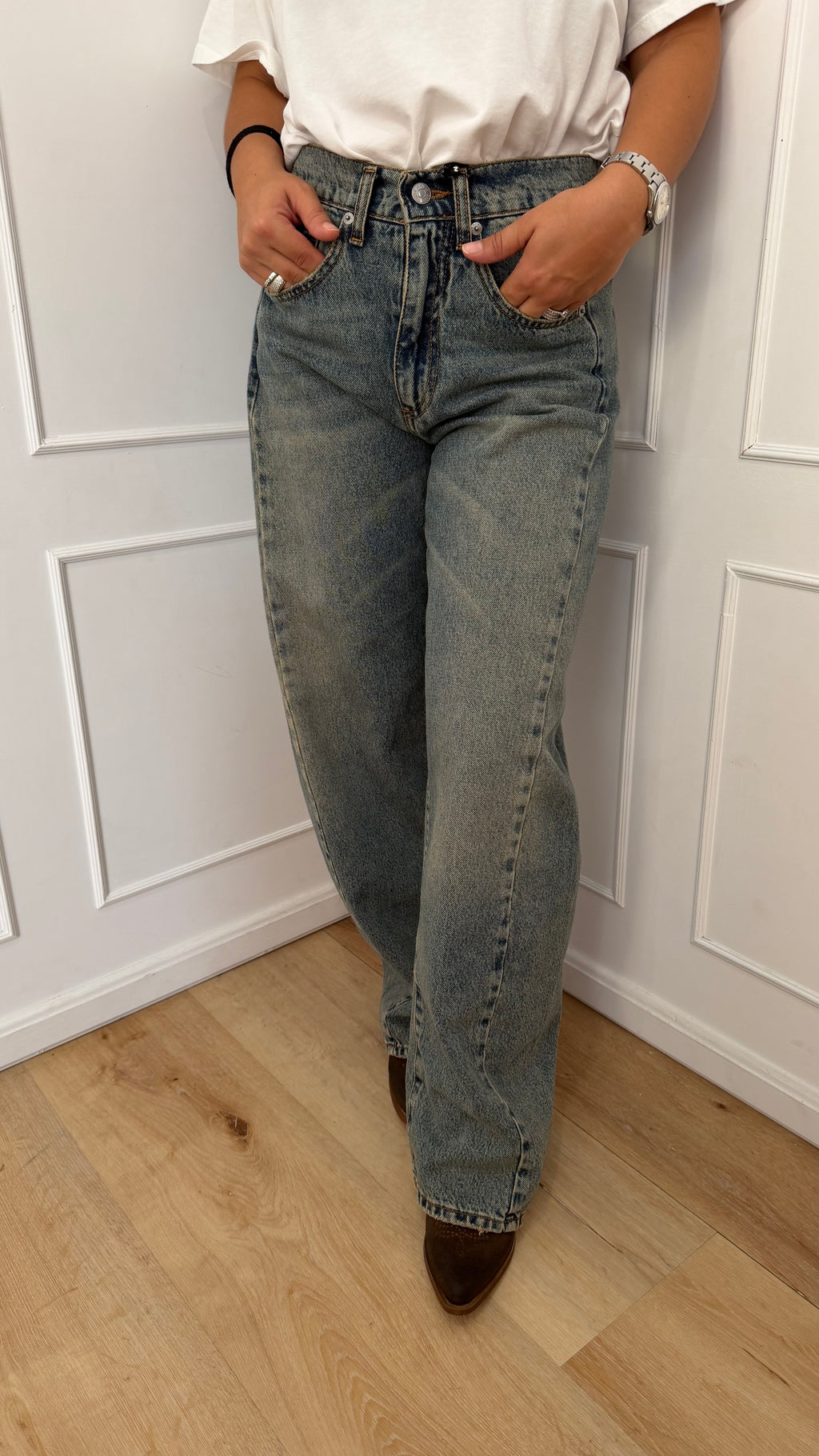 JEANS LUCY DENIM BLU  HAVEONE