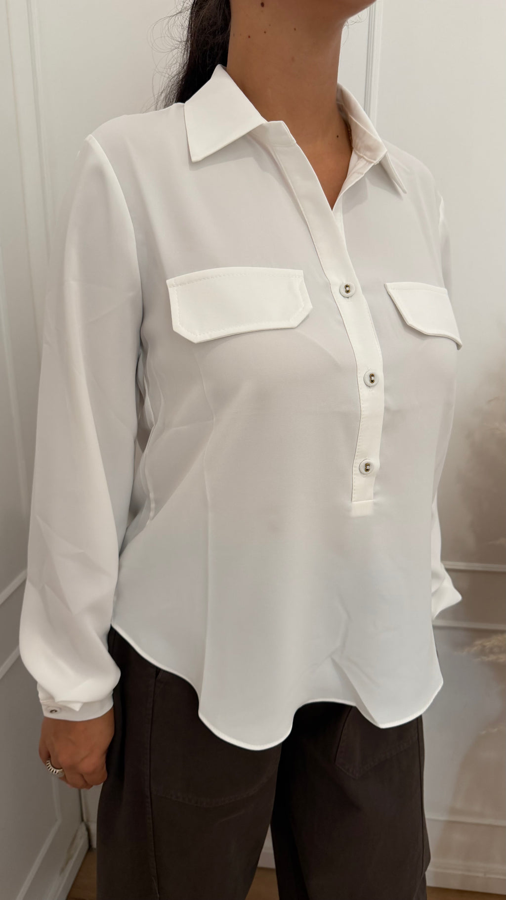 Camicia serafino bianca susymix