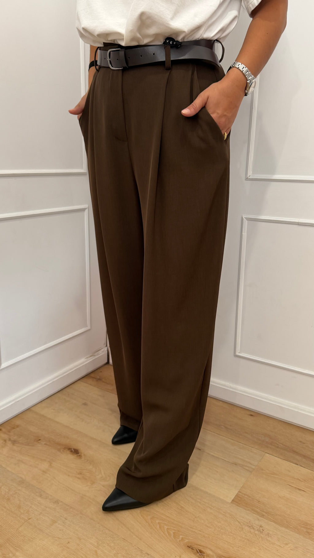 Pantalone taglio uomo carota moro Haveone