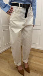 Pantalone cuoricino Susy Mix bianco