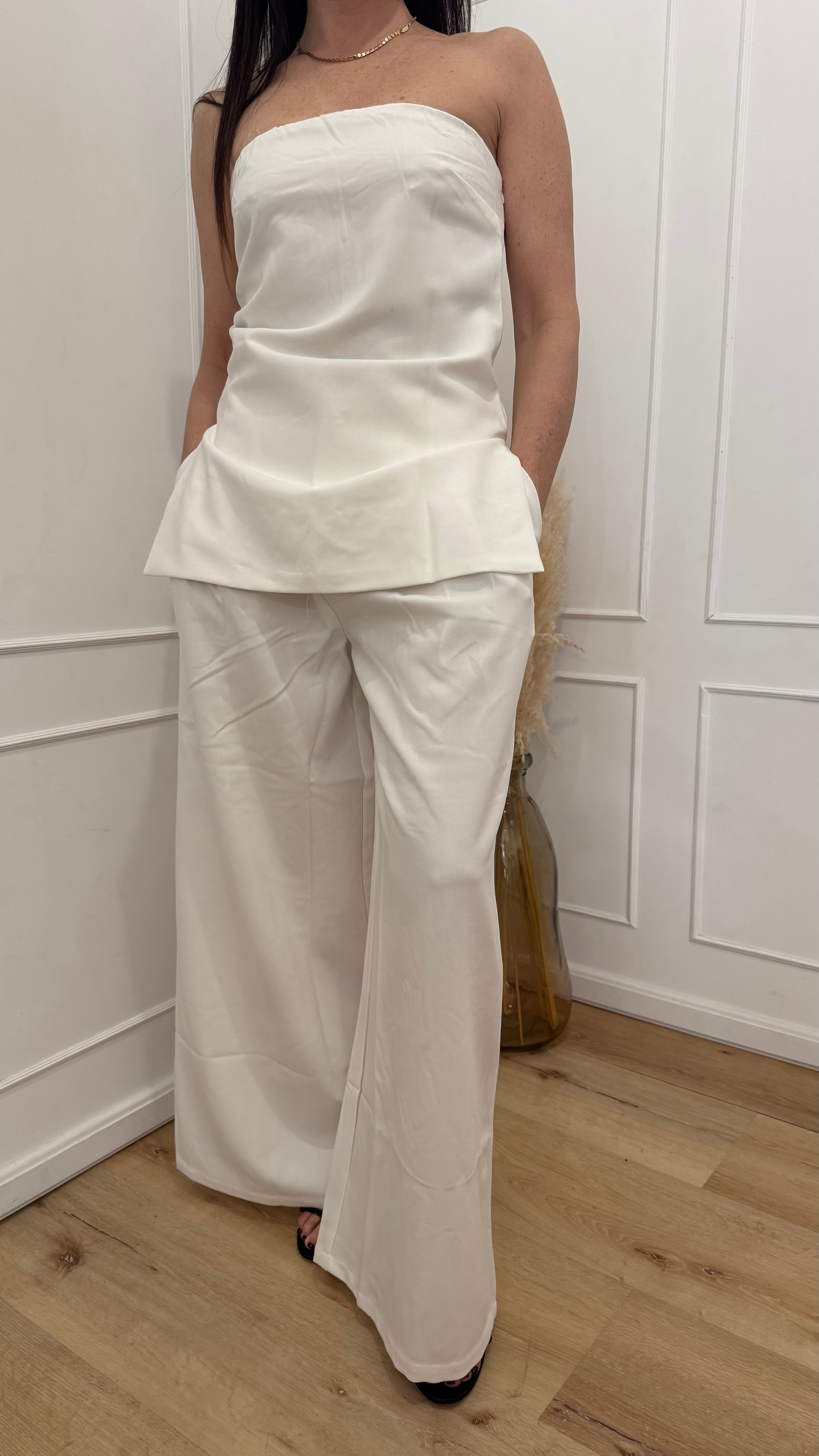 Pantalone pences bianco Glamorous
