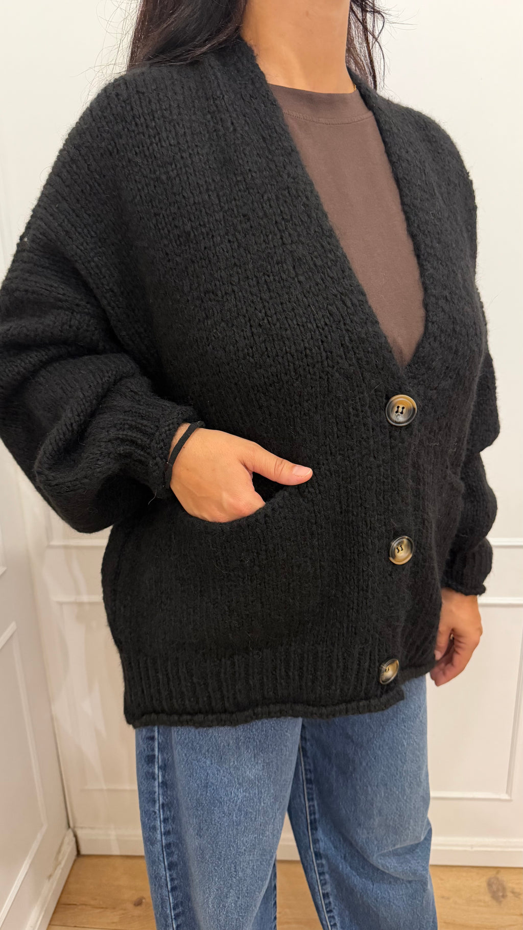 CARDIGAN BESTSELLER NERO HAVEONE