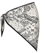 Foulard bandana fantasia bianco/nero club Manhattan