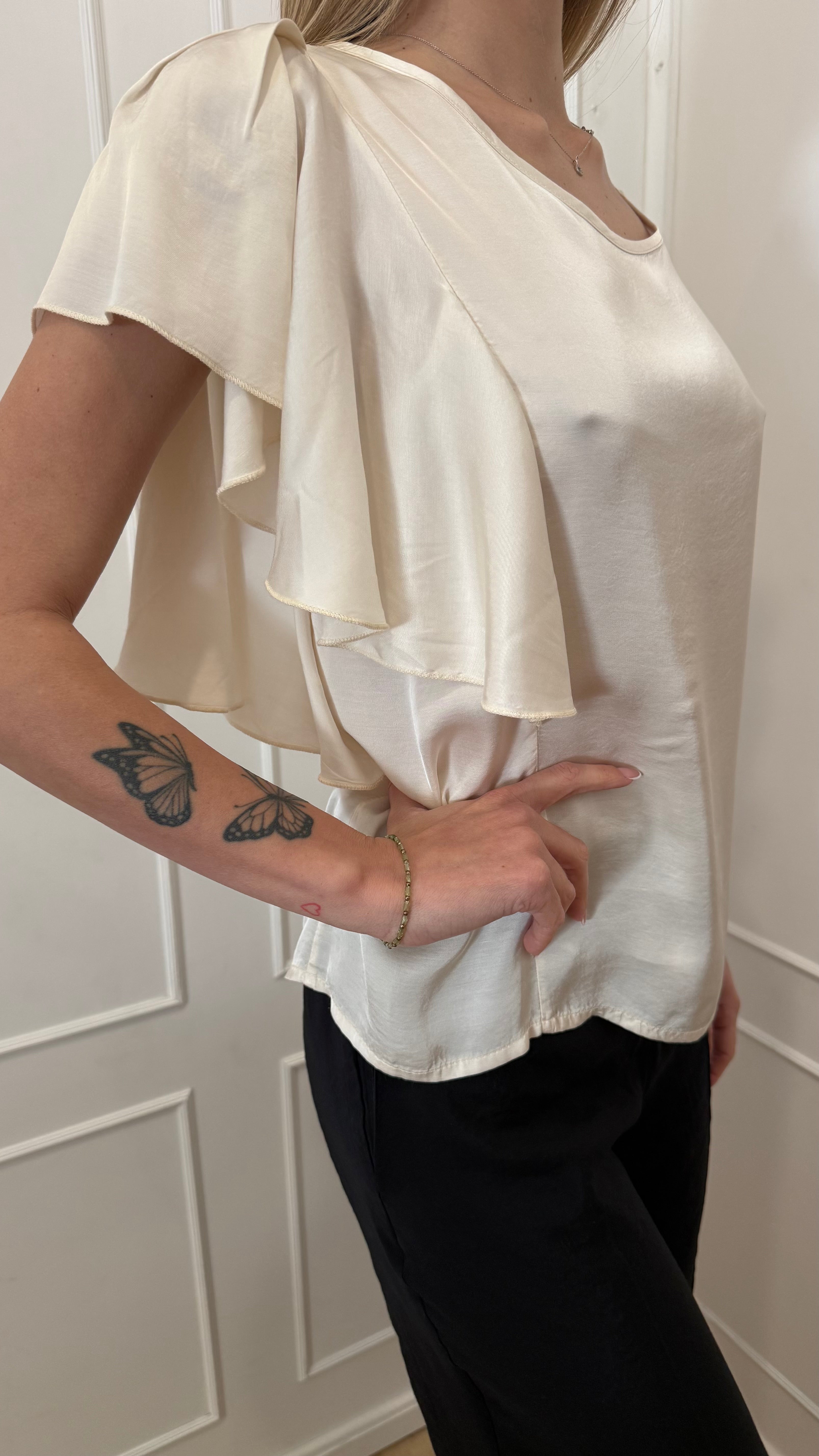 Blusa volant burro  susymix