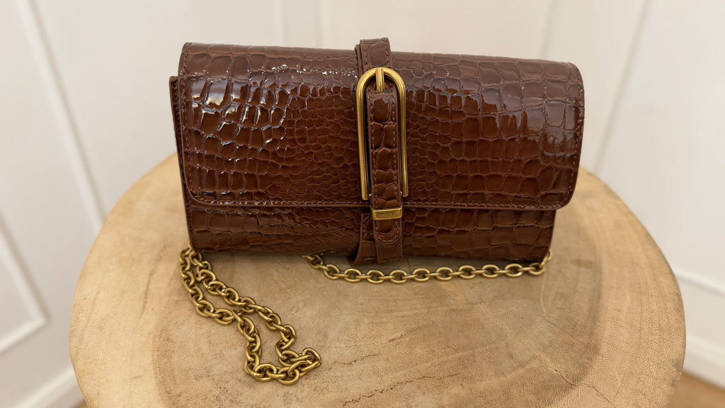 Borsa shibuya belted moka vicolo