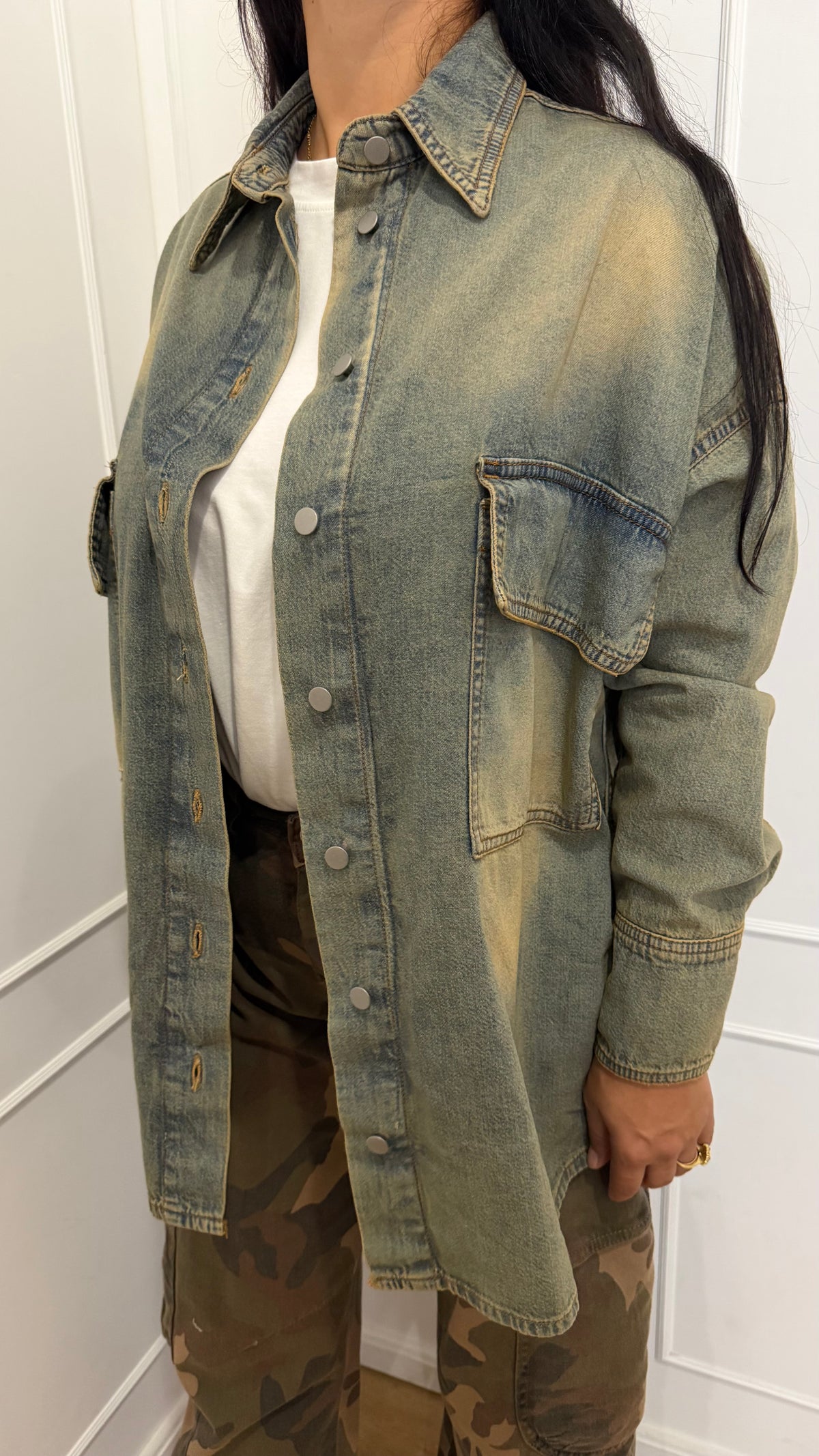Camicia oversize fondo stondato Haveone
