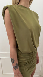 T shirt spalline verde oliva  kontatto