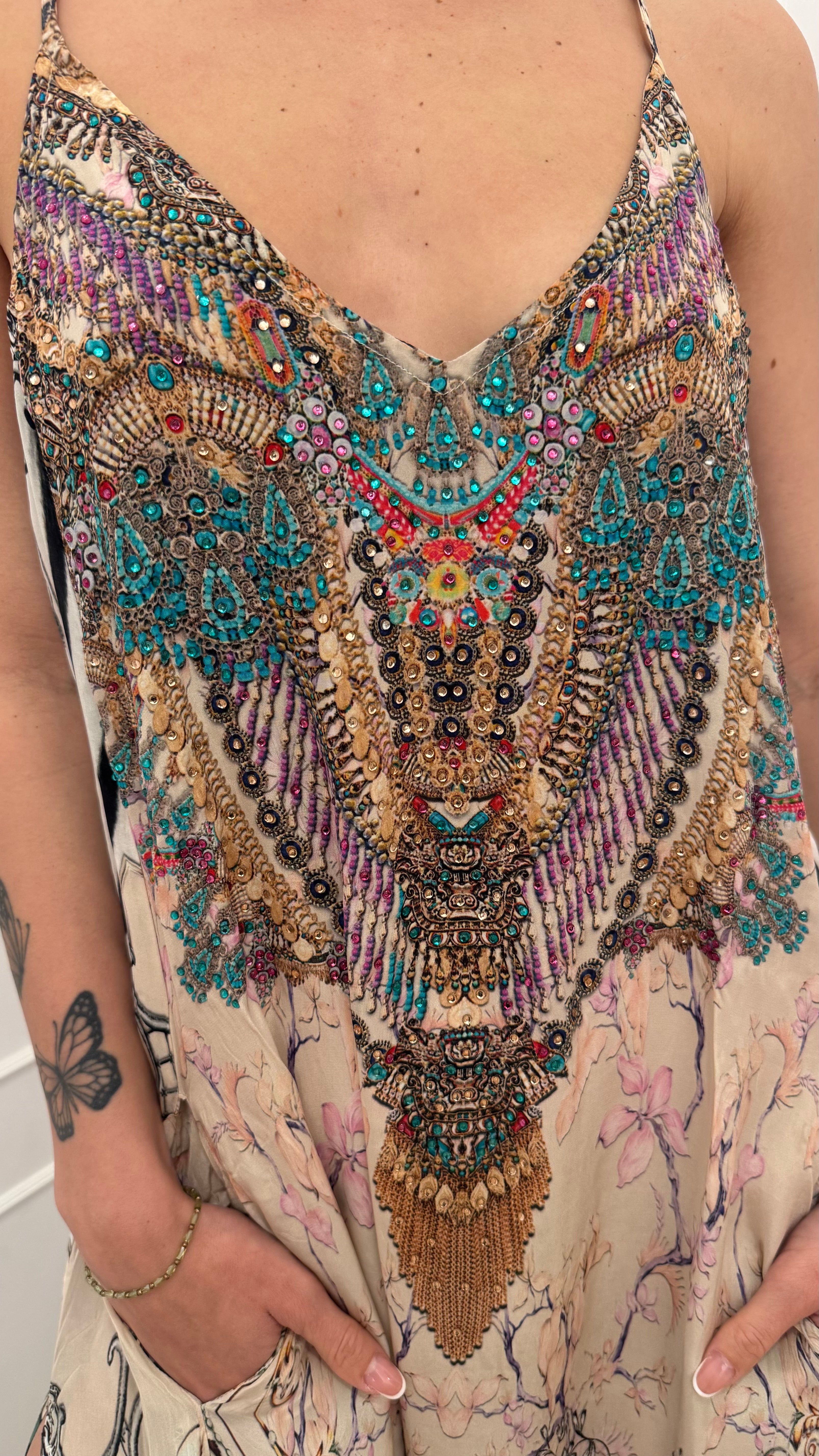 Abito lungo Back zebra anomie