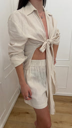 Shorts in lino beige Hinnominate