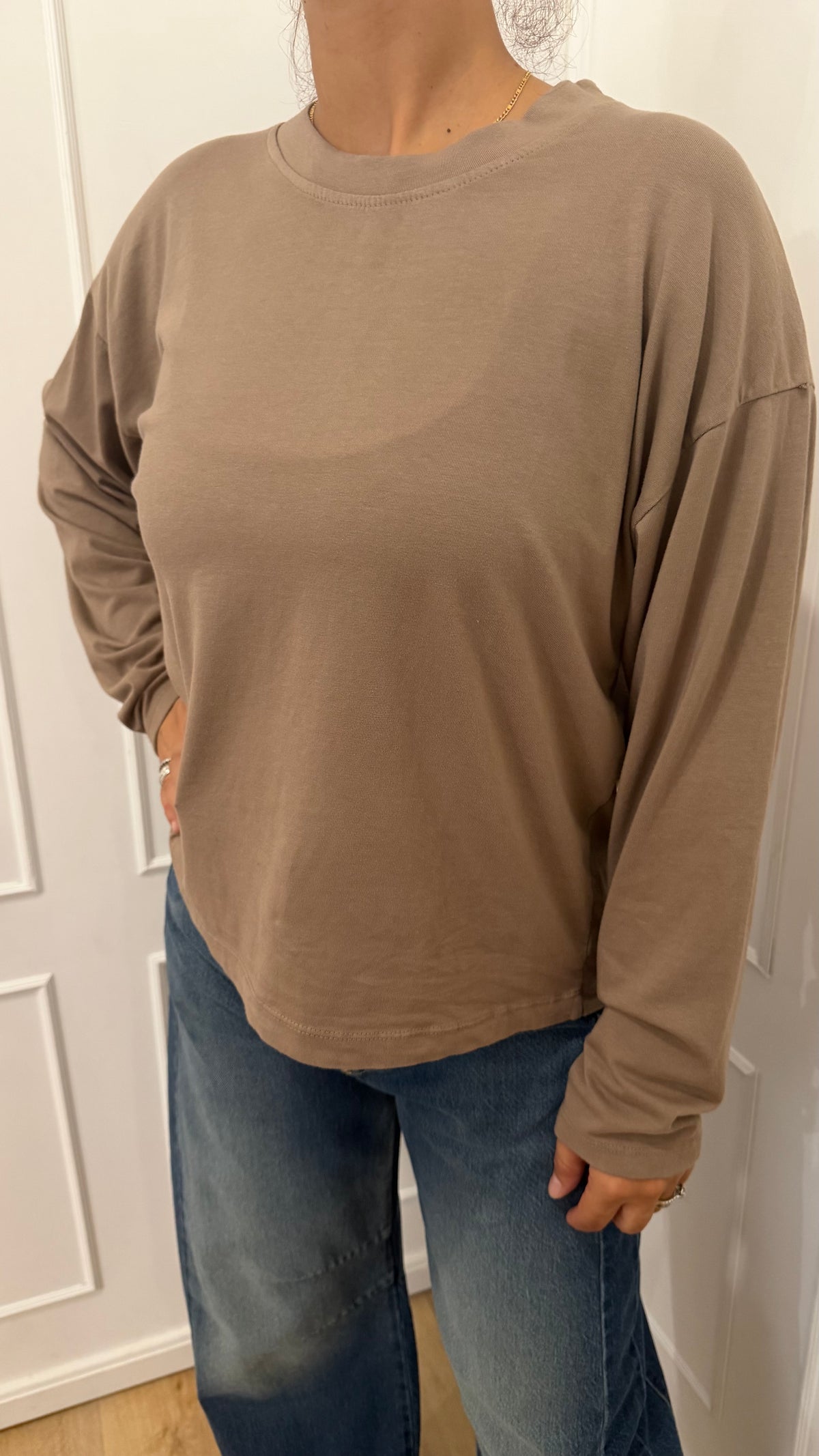 Maglia scatola tortora  Haveone